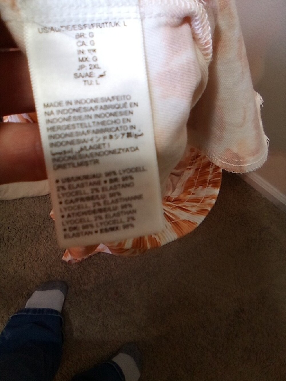 Daily Ritual Printed Pull-On Pants NWT - Picture 4 of 5